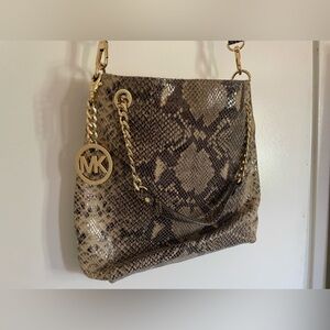 MK MICHAEL KORS- authentic snake skin purse